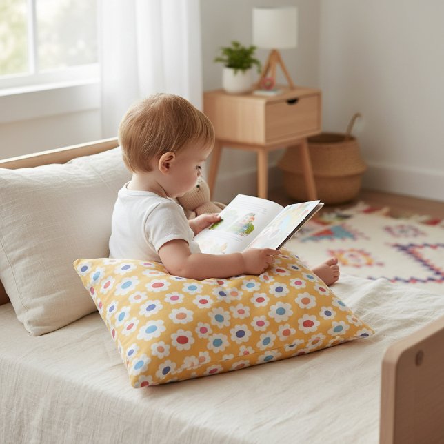 Almofada Decorativa Ditsy Flower Nursery Decor Accent Pillow (Criador carregado)