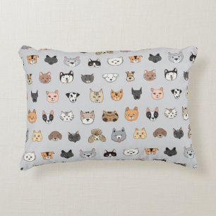 Almofada Decorativa Diversão Animal: Cães Cães Mistura de Porcos