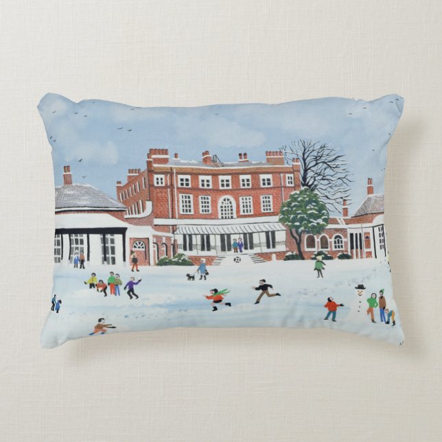 Almofada Decorativa Divertimento 1991 da neve (Frente)
