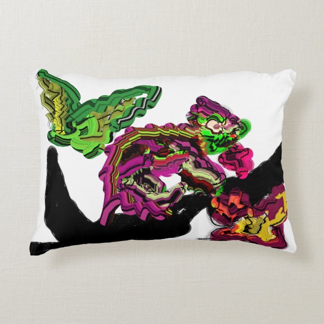 Almofada Decorativa Divertimento de Chameleon da floresta chuvosa (Frente)