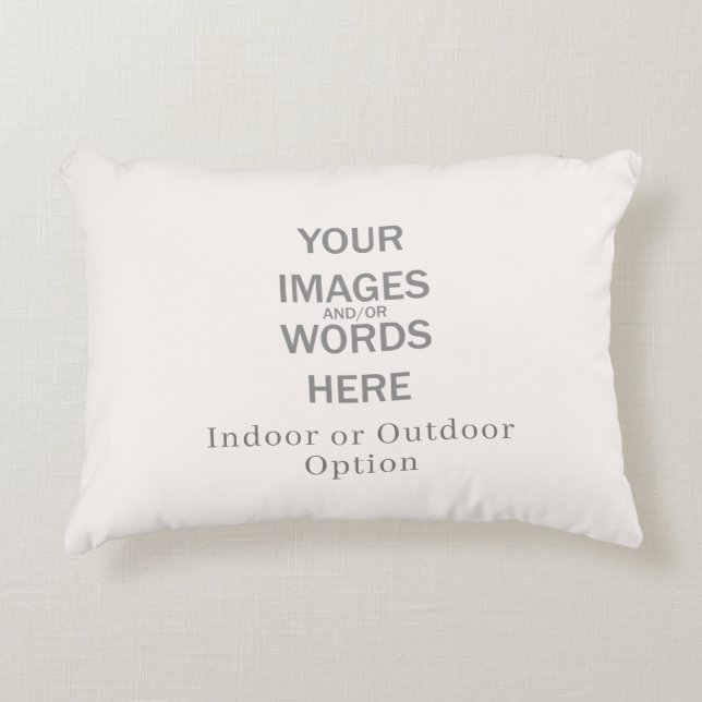 Almofada Decorativa DIY - Opções internas/externas de Travesseiro 12x1 (Frente)