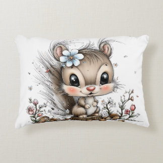Almofada Decorativa Doce Esquilo Bebê da Floresta