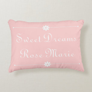 Almofada Decorativa Doces Sonhos em Bebê Rosa Personalizados