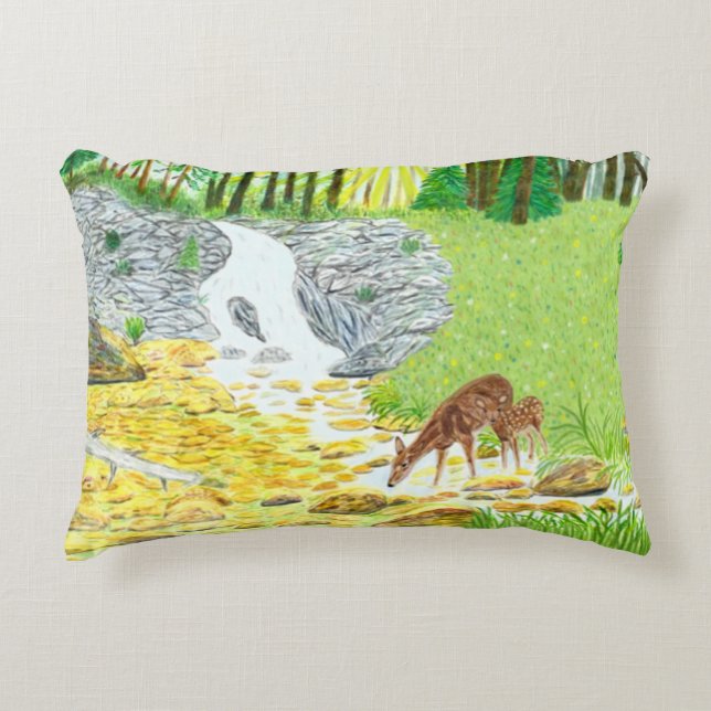 Almofada Decorativa Doe e Fawn (Frente)