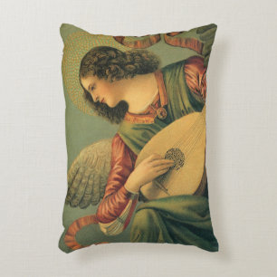 Almofada Decorativa Dois Anjos Vintage do Renascimento por Melozzo da