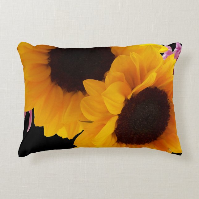 Almofada Decorativa Dois girassóis amarelos (Frente)