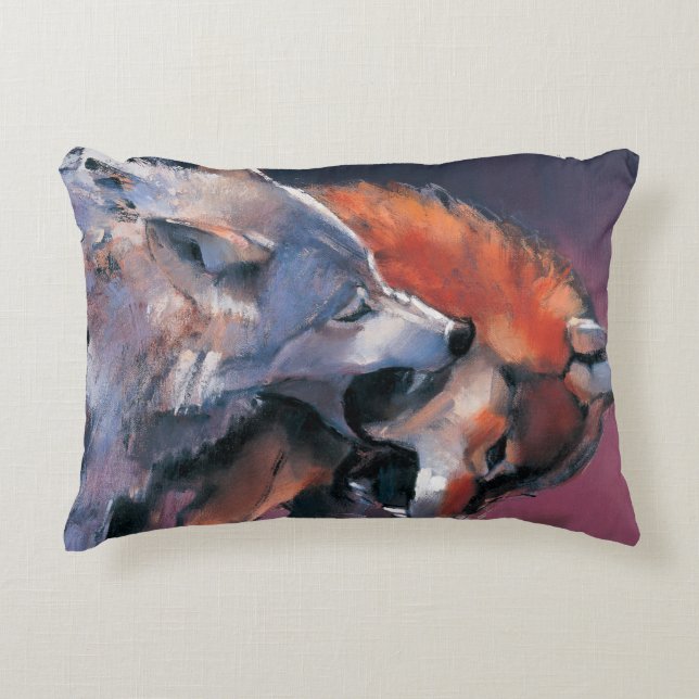Almofada Decorativa Dois lobos (Frente)