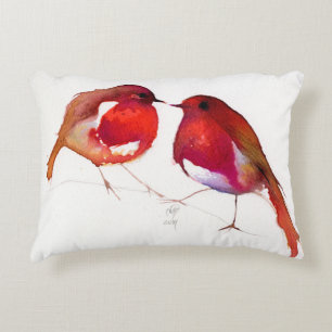 Almofada Decorativa Dois poucos pássaros 2014 da tinta