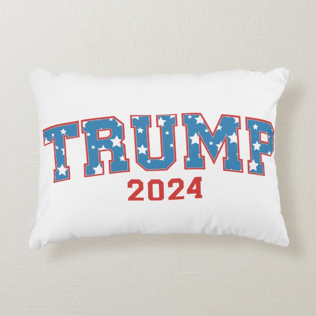 Almofada Decorativa Donald Trump - Trump 2024 Keep America Excelente (Frente)