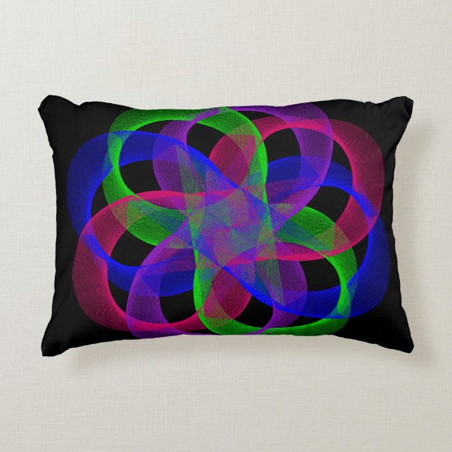 Almofada Decorativa Double Loop Mesh Geometric Accent Pillow (Frente)