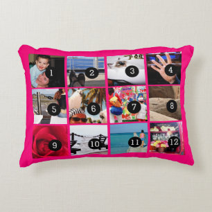 Almofada Decorativa Doze de suas fotos para tornar seu próprio present