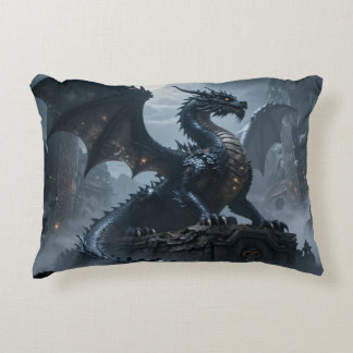 Almofada Decorativa Drachenwelt – Das Reich aus Feuer und Magie