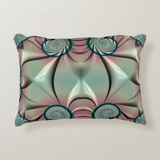 Almofada Decorativa ~DRAGÃO ASAS Verdes Cor-de-rosa ~ Design Fractal ~