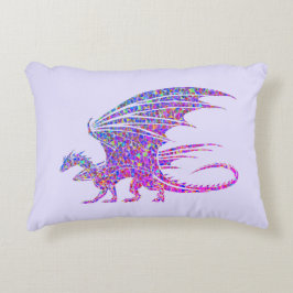 Almofada Decorativa Dragão Mosaico Incrível