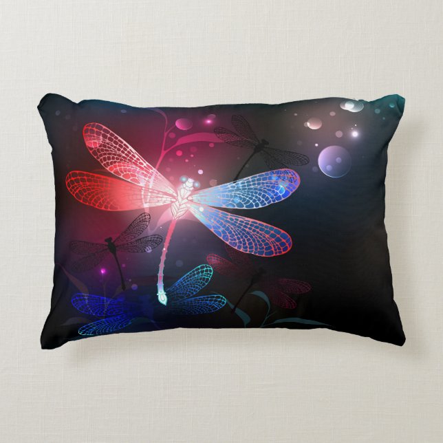 Almofada Decorativa Dragonfly vermelha (Frente)