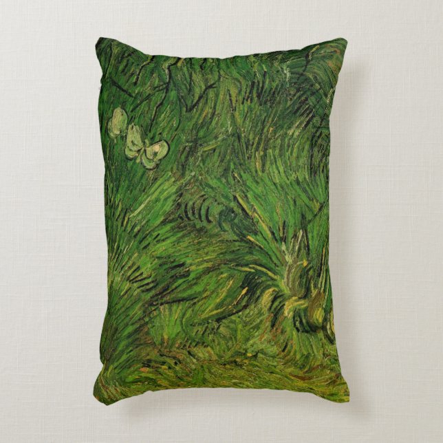 Almofada Decorativa Duas Borboletas Brancas por Vincent van Gogh (Frente(Vertical))