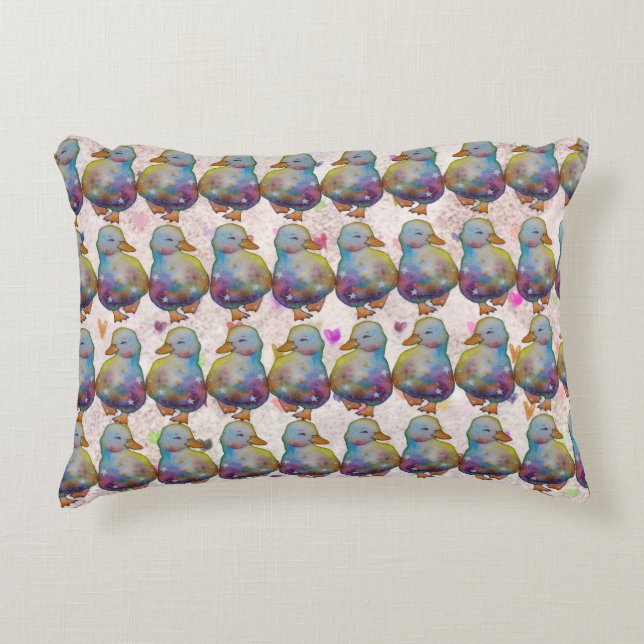 Almofada Decorativa Duck named Rainbow (Frente)