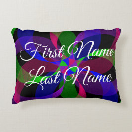 Almofada Decorativa E Se O Travesseiro De Ênfase Híbrida 3D 2D Geométr