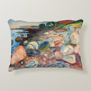 Almofada Decorativa Edvard Munch - Shore com Casa Vermelha