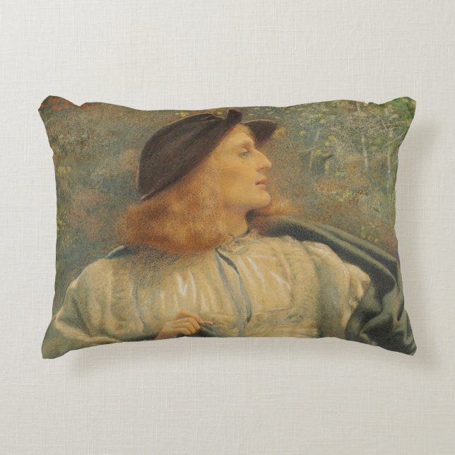 Almofada Decorativa Edward Robert Hughes - Orlando (Frente)