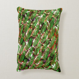 Almofada Decorativa Efeito de parede verde e cor de salmão de bolhas?