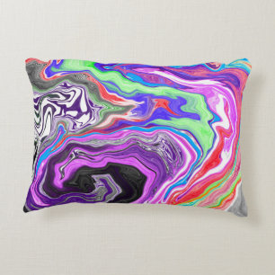 Almofada Decorativa Efeito de pintura torácica Marble Arte digital