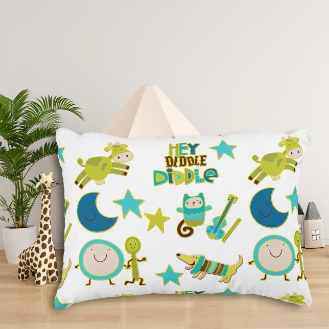 Almofada Decorativa Ei Diddle Diddle Nursery Rhyme (Criador carregado)