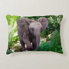 Almofada Decorativa Elefante e Selva