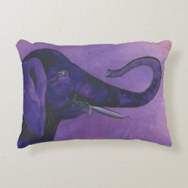 Almofada Decorativa Elefante Roxo