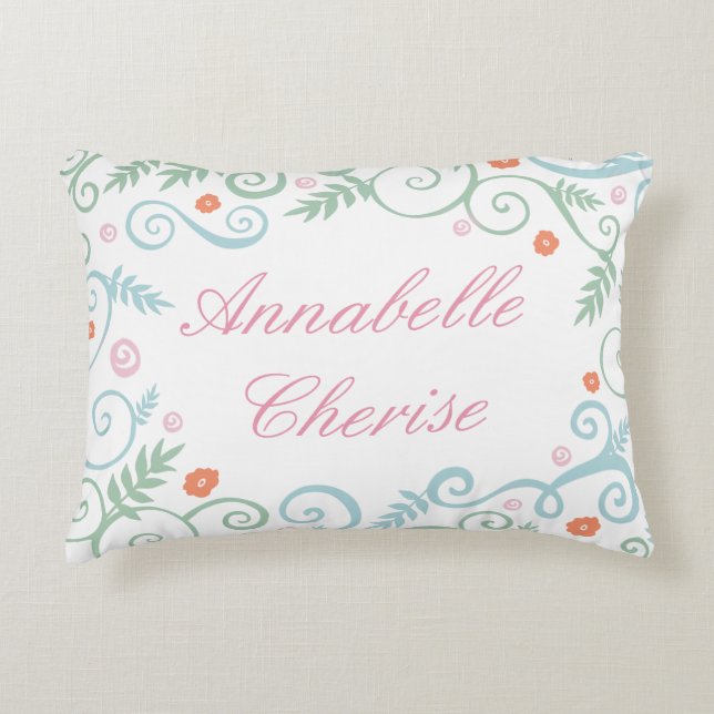 Almofada Decorativa Elegância clássica travesseiro personalizado (Frente)