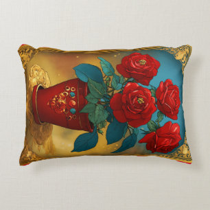 Almofada Decorativa "Elegância Floral: Travesseiro de Destaque Impress