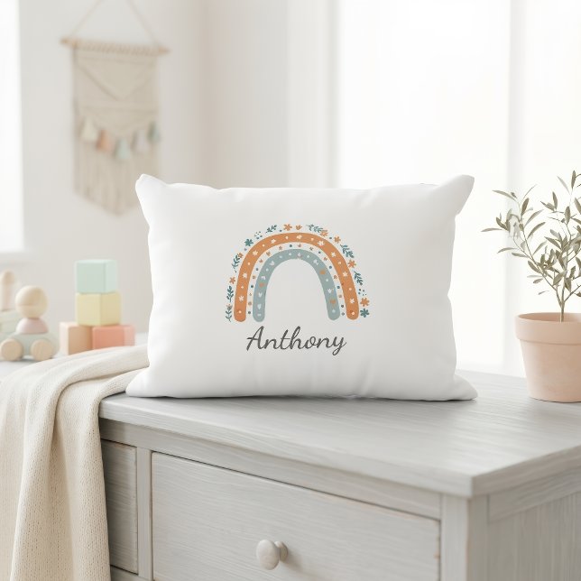 Almofada Decorativa Elegant Personalized Rainbow Pillowcase  (Criador carregado)