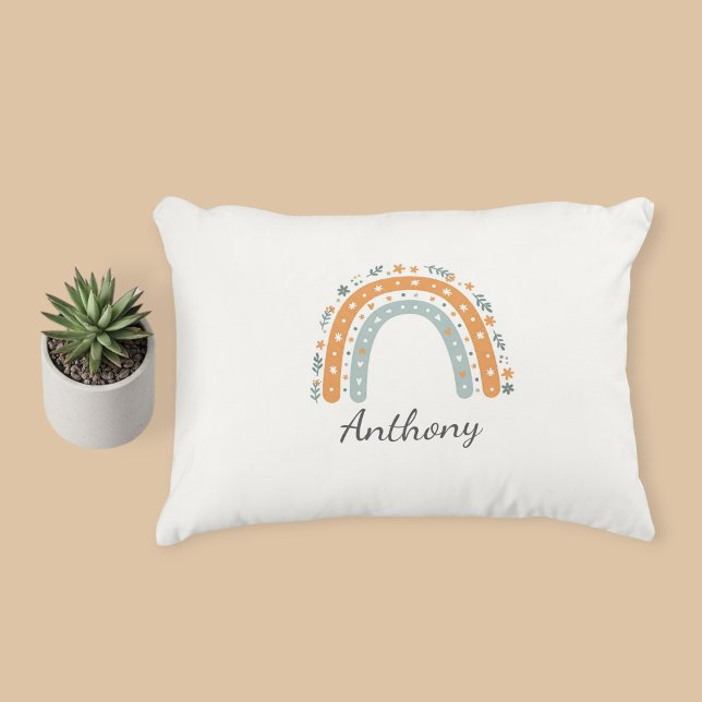 Almofada Decorativa Elegant Personalized Rainbow Pillowcase  (Criador carregado)