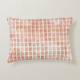 Almofada Decorativa Elegant, Rose Gold Checkered Pattern