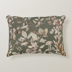 Almofada Decorativa Elegante Moss Green Botanical