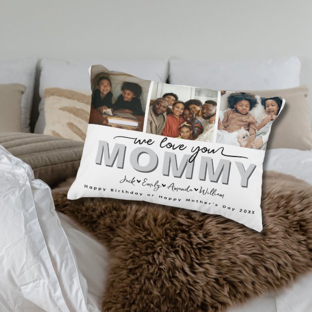 Almofada Decorativa Elegante Personalizado Adoramos a sua colagem de F (Criador carregado)