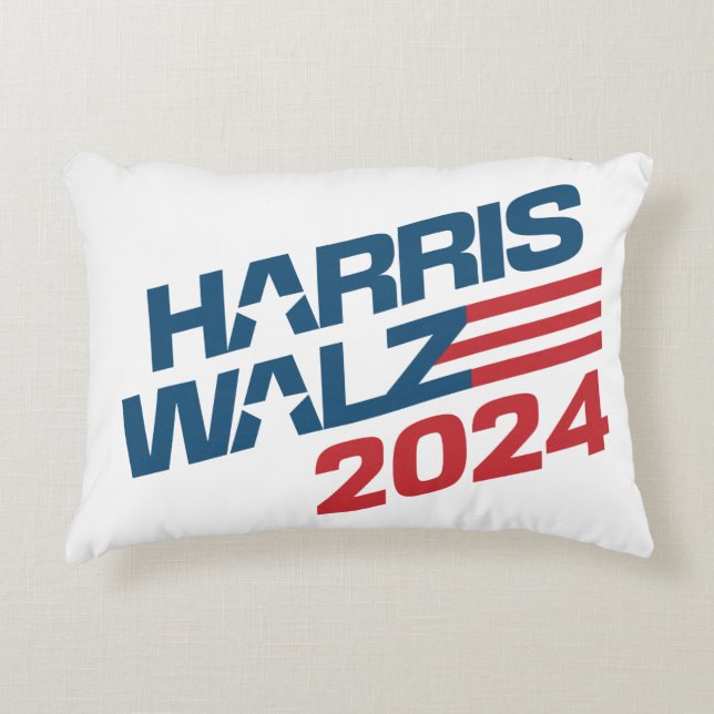 Almofada Decorativa Eleição 2024 Harris Walz (Frente)
