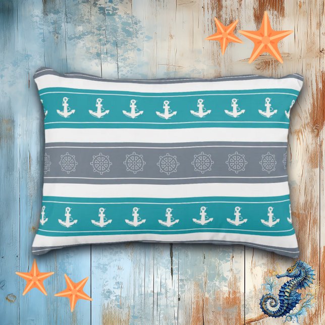 Almofada Decorativa Elementos Náuticos para Barcos de Padrões (Criador carregado)