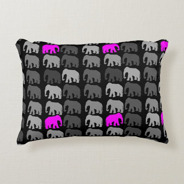 Almofada Decorativa Elephant Silhouettes (Frente)