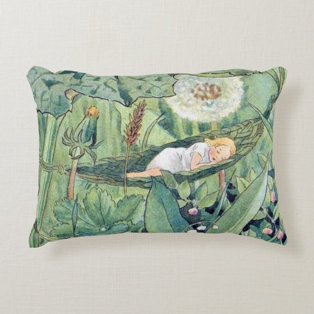 Almofada Decorativa Elsa Beskow Thumbelina Fairy (Frente)