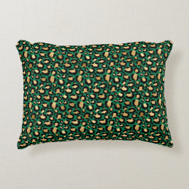 Almofada Decorativa Emerald e Dourado Safari Series Design 3