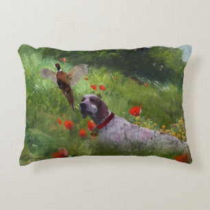 Almofada Decorativa English Setter , caça aos faasant
