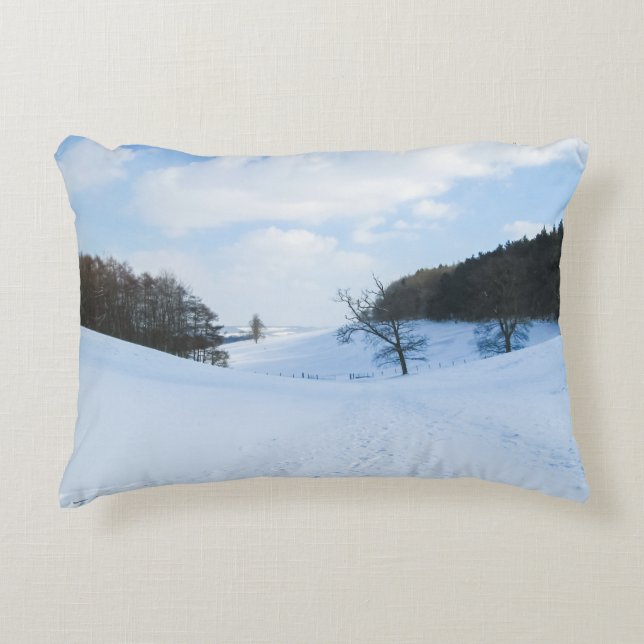 Almofada Decorativa English Snow Valley - Personalizado (Frente)