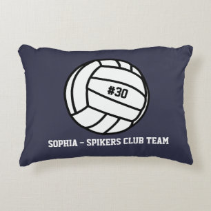 Almofada Decorativa Equipe personalizada do voleibol, nome do jogador