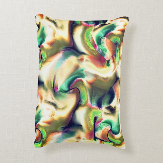 Almofada Decorativa Escaína fibrosa de cores brilhantes e gradiente li (Verso(Vertical))
