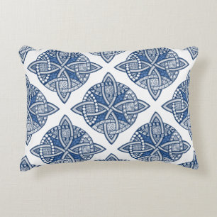 Almofada Decorativa Escolha seu padrão de nó celta de cor azul