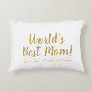 Almofada Decorativa Escrita personalizada personalizada da Melhor Mãe