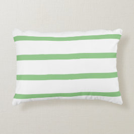 Almofada Decorativa Escritório de distribuição mínima branca e verde