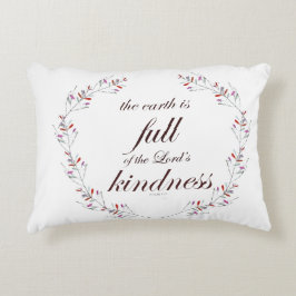 Almofada Decorativa Escritura, Salmo 33, bondade de Cheio