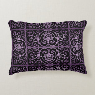 Almofada Decorativa Escroto roxo e preto